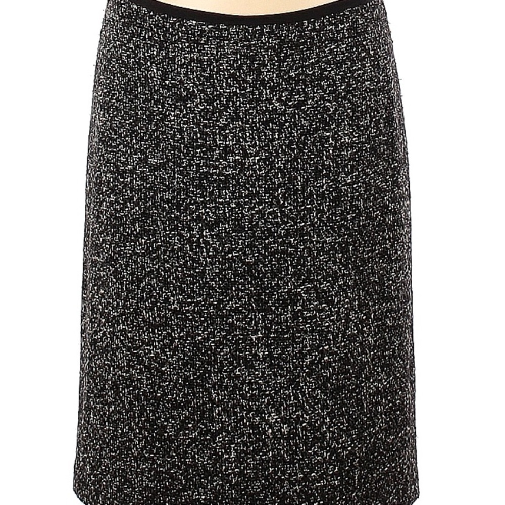 DKNY Monochrome Tweed Pencil Skirt